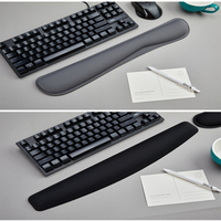 Tapis de clavier de poignet de mains de mousse de mémoire, plateau de clavier