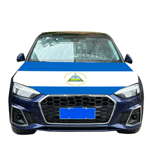 Funda para Capó de Coche con <span class=keywords><strong>Bandera</strong></span> Nacional de Nicaragua, Funda para Motor de Coche con <span class=keywords><strong>Bandera</strong></span>, Venta Directa de Fábrica, Tela de Poliéster - Product Image 5