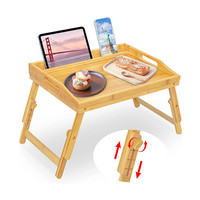 Support d'ordinateur portable pliable et réglable sur mesure, table de lit, plateau de petit-déjeuner pour canapé avec pieds