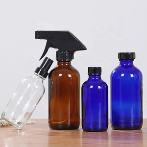 <span class=keywords><strong>Botella</strong></span> de Vidrio Ámbar Transparente con Gotero para Aceites Esenciales y Cuidado de la Piel, Vacía, de 1oz, 2oz, 30ml, 60ml, 250ml, 500ml, 750ml, Estilo Boston - Product Image 4