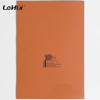 Lehui Fabricant Couleur personnalisée Jaune Orange A4 taille 80/100/120 Page lignée 80gsm Papier écologique Cahier d'exercices