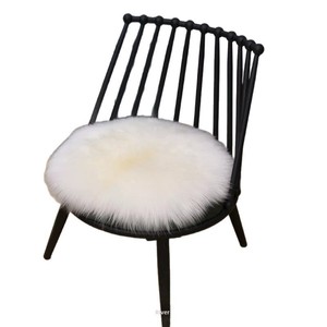 Tappeto Rotondo in <span class=keywords><strong>Lana</strong></span> Fatto <span class=keywords><strong>a</strong></span> <span class=keywords><strong>Mano</strong></span>, Tinta Unita, Soffice e Spesso, per Camera da Letto e Divano - Product Image 5