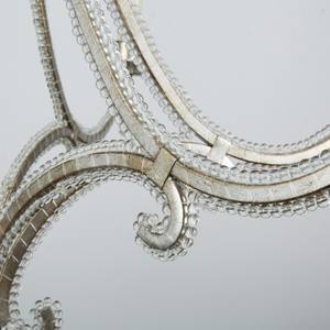 Lámpara de Araña de Metal Fundido Estilo Francés para Sala de Estar, Iluminación Interior, Lámpara de Hierro Forjado Rústica para Dormitorio, Araña de Cristal Plateada Retro - Product Image 3