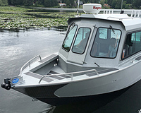 Affordable 9 mètres de travail en aluminium cabine bateau de loisirs dériveur avec grand espace de pont à vendre