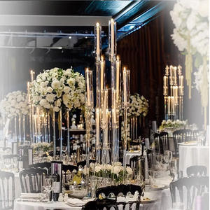 เชิงเทียนอะคริลิค 10 แขน พร้อมโคมไฟโลหะแบบถอดได้ เชิงเทียนใส สำหรับตั้งโต๊ะ/ตั้งพื้น เหมาะสำหรับตกแต่งคริสต์มาส งานแต่งงาน และบ้าน - Product Image 6