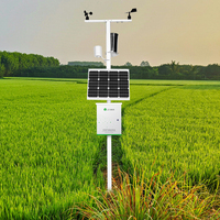Station météo environnementale d'usine : Capteur de vitesse du vent, pluviomètre, rayonnement solaire, 4G sans fil – Vente en gros, faible MOQ, prix bas