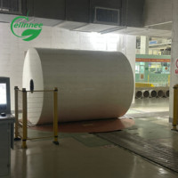 Rollo Jumbo de Papel Absorbente |   Rollo de Papel No Tejido para Toallas Sanitarias, Pañales y Servilletas de Mesa |   Papel Higiénico de 1 Capa, Suave y de Alta Absorbencia, Virgen