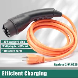 Nouveau câble d'alimentation de charge 120V à 3 broches pour voiturettes de golf électriques, prise portable ST-031016-PT, état neuf - Product Image 5