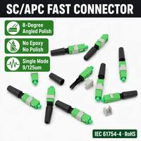 Connecteur rapide à fibre optique monomode SC/APC étanche NiuBen NB-C19