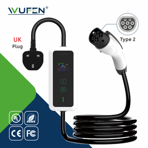 Pengisi Daya EV Portabel Wufen 3.5KW/7KW Tiga Fasa Soket Tipe 2 Berperingkat IP54 32A Kabel 5M untuk Garasi Rumah & Tempat Parkir Umum - Product Image 1