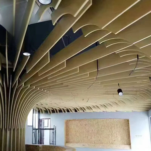 Thiết kế hiện đại nhôm Dải Trần Bảng điều chỉnh tuyến tính hồ sơ ống chống cháy và chống ẩm Treo Kim Loại trần giả - Product Image 4