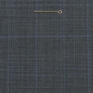 Clásico de moda 50% W 50% P mezcla de lana merino peinada/tela de poliéster para trajes de hombre a cuadros adecuado para todas las estaciones - Product Image 5