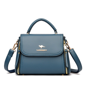 กระเป๋าสะพายไหล่แฟชั่นดีไซน์ใหม่สำหรับสาวๆ สีพื้น กระเป๋าถือขนาดเล็ก หนัง PU สำหรับผู้หญิง - Product Image 1