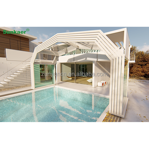 OEM/ODM احترافية مخصصة قابلة للطي تصميم جديد لغطاء الشمس في الهواء الطلق حاويات حمام سباحة قابلة للسير مظلة سقف حمام السباحة - Product Image 5