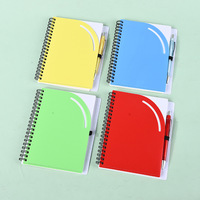 Carnet de notes à spirales en cuir PU avec logo personnalisé, couverture rigide, papier kraft vegan, stylo, papeterie, agenda, cadeau pour l'école, les voyages