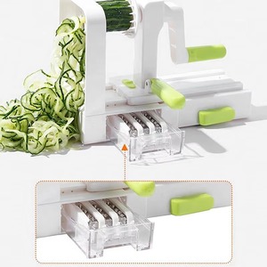 5 Blades <b>Vegetable</b> Spiralizer Zucchini Noodle Maker Best Veggie Spiral Slicer Curly Fry Chopper <b>Cutter</b> Pasta Spaghetti Maker - Product Image 6