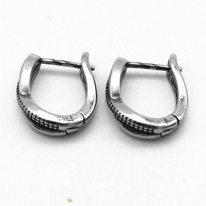 Boucles d'oreilles à clip yunnique en forme de U, en acier titane, design géométrique, bijoux de mode unisexe, en acier inoxydable 316, clous faciles à poser - Product Image 5
