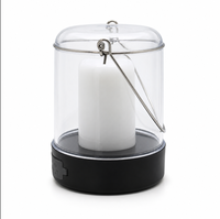 Lanterna da Campeggio Ricaricabile USB con Effetto Fiamma LED, Maniglia per Appendere, Power Bank, Impermeabile IP44, Dimmerabile per Patio, Glamping, Illuminazione di Emergenza
