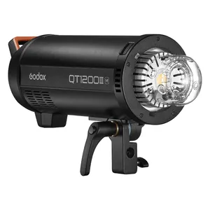Godox QT1200III 1200W 1/8000s Hochgeschwindigkeits-Sync Studio-Blitzlicht Eingebaute 2,4-G-Funksystem 40-W-LED-Modellierungslampe