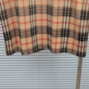 T-shirt à manches courtes à carreaux surdimensionné pour homme 2026, 100 % coton, décontracté, col rond, motif tissé Burberry, coupe classique - Product Image 5