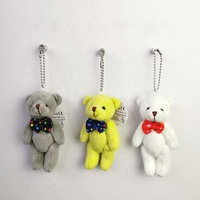 Porte-clés en peluche lapin blanc, Mini dessin animé, Animal doux, en Stock, vente en gros