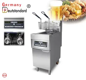 Fryer Oil Less Double Deep Fryer,Commercial Electric Deep Fryer With Propane