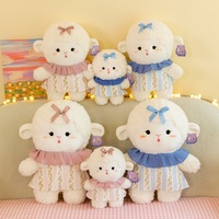 Peluche Mouton Nuage Mignon Brodé pour Filles, Compagnon de Lit, Cadeau d'Anniversaire