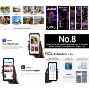 Mejor Precio Blackview ROCK 3 Teléfono Resistente con Cámara Termográfica 8GB+256GB 6.78 Pulgadas Android 16 4G NFC Smartphone - Product Image 3