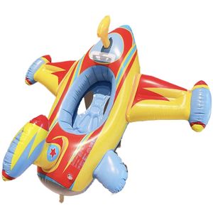 Galleggiante Gonfiabile a Forma di Aeroplano in PVC Ecologico per Piscina, Sedile Comodo per Bambini, Anello di Sicurezza per Nuoto - Product Image 4