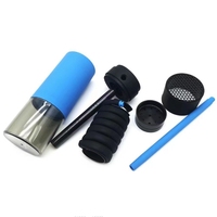 Chicha arabe portable en forme de tasse, détachable, facile à nettoyer, design givré, format mini stylo pour voyage et voiture