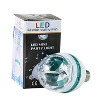 Projecteurs de Scène Rotatifs Multicolores Transfrontaliers, Lumières Magiques Rotatives, Ampoules Stroboscopiques d'Ambiance KTV, Multicolore IP65 pour Bar