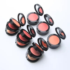 Biểu tượng tùy chỉnh Vegan ánh sáng lung linh Highlighter <span class=keywords><strong>make</strong></span> <span class=keywords><strong>up</strong></span> <span class=keywords><strong>Blusher</strong></span> nhãn hiệu riêng 3 trong 1 kem Blush Palette - Product Image 2