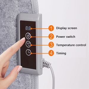 เครื่องทำความร้อนอินฟราเรดแบบพกพาพับได้,แผ่นให้ความอบอุ่นเท้าฮีตเตอร์ควบคุมอุณหภูมิแบบ<span class=keywords><strong>ป</strong></span>รับได้ - Product Image 5