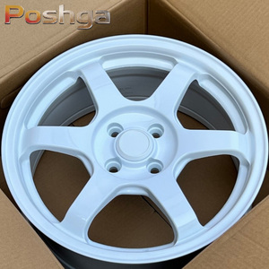 ล้อแม็กซ์สีขาว Liantas 4x100 4x114.3 5X100 5X108 5x114.3 5X112 ขนาด <span class=keywords><strong>15</strong></span> 16 17 18 นิ้ว รุ่น <span class=keywords><strong>TE37</strong></span> สำหรับรถยนต์นั่งส่วนบุคคล - Product Image 1