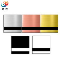 Panneau en plastique ABS acrylique PVC avec gravure laser Impression UV Plaque de couleur en métal
