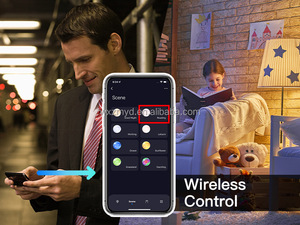 Tuya Wifi rgbcw Đèn LED Đèn trần đèn chùm phòng khách trang trí làm việc với Alexa Google nhà thông minh ánh sáng Trần - Product Image 4