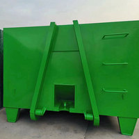 Conteneur à benne basculante de haute qualité en métal pour la gestion des déchets industriels, conteneur de gestion des déchets, conteneur de traitement des déchets