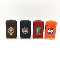 Allume-cigare personnalisé créatif impression couleur Uv spot en caoutchouc rechargeable publicité direct jet flamme briquet à gaz
