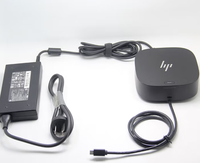 Stasiun Docking Laptop G5 5TW10AA dengan Adaptor Daya 120W USB 3.0 untuk HP 2.0 8 Port 4 Dukungan Layar