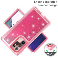 Coque à paillettes pour Samsung Galaxy S23 Ultra S22 Plus S21 Note 20 S20 S10 S9 S8 Floating Liquid Quicksand Bling Sparkly Phone Cover