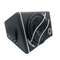 Nouveau design, vente populaire, caisson de basses actif fin de 10 pouces sous le siège pour système audio de voiture, 200W DC 12V