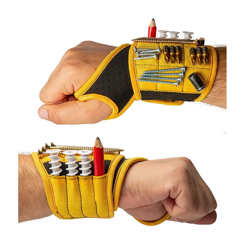 Sangle de poignet magnétique personnalisée en usine pour tenir les vis Outils et équipement de construction Autres outils à main