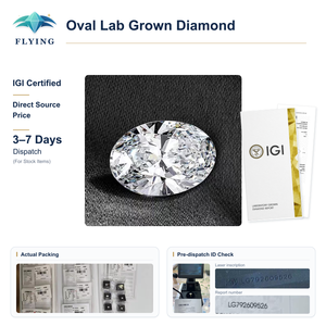Diamant synthétique ovale en gros, taille excellente, certifié IGI, HPHT/CVD, cultivé en laboratoire pour la fabrication de bijoux de mariage - Product Image 6