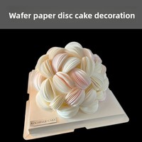 Cercles de papier de riz glutineux très populaires sur internet, 3,8 cm et 5 cm, nouvelles décorations de gâteaux de mariage de style chinois, en boîte