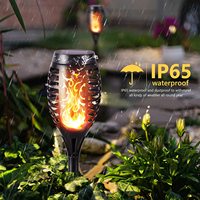 Vertak interrupteur à clé et contrôle de la lumière led lampe solaire de jardin extérieure IP65 lampe torche solaire légère