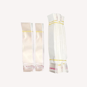 Bolsa de Celofán BOPP Autoadhesiva con Fuelle Lateral Blanca con 2 Lados Transparentes, Cubiertas Multiusos para Empacar Alimentos y Dulces - Product Image 1