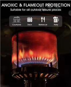 Calentador de patio <span class=keywords><strong>exterior</strong></span> de gas propano directo de fábrica - Product Image 5