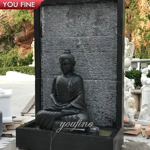 Custom Hand Carved Hot Sale Marble Buddha Sculpture Water Fountain