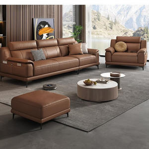 <span class=keywords><strong>Canapé</strong></span> <span class=keywords><strong>droit</strong></span> en <span class=keywords><strong>cuir</strong></span> véritable Première couche en <span class=keywords><strong>cuir</strong></span> de vachette Moderne Simple Salon <span class=keywords><strong>Droit</strong></span> Une ligne <span class=keywords><strong>Canapé</strong></span> italien minimaliste en fer - Product Image 4