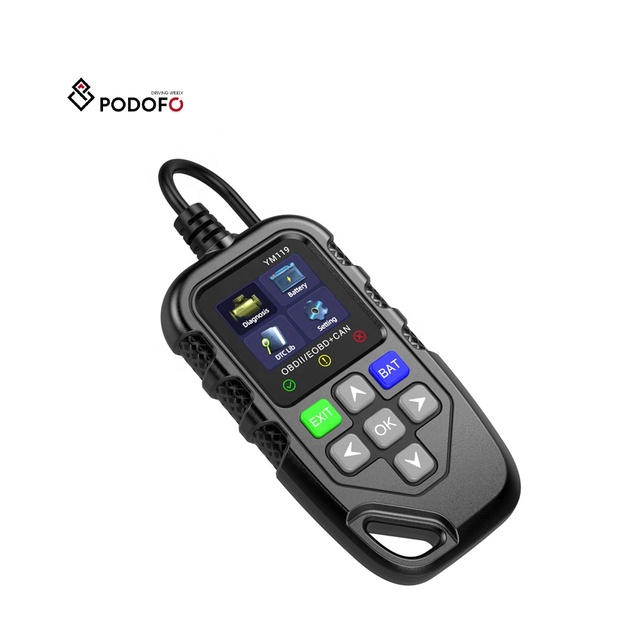 Podofo OBD Car Engine Diagnostic Instrument 1.8'' for Test Instrument Accurate Engine Data for Efficient Free Software Updates
